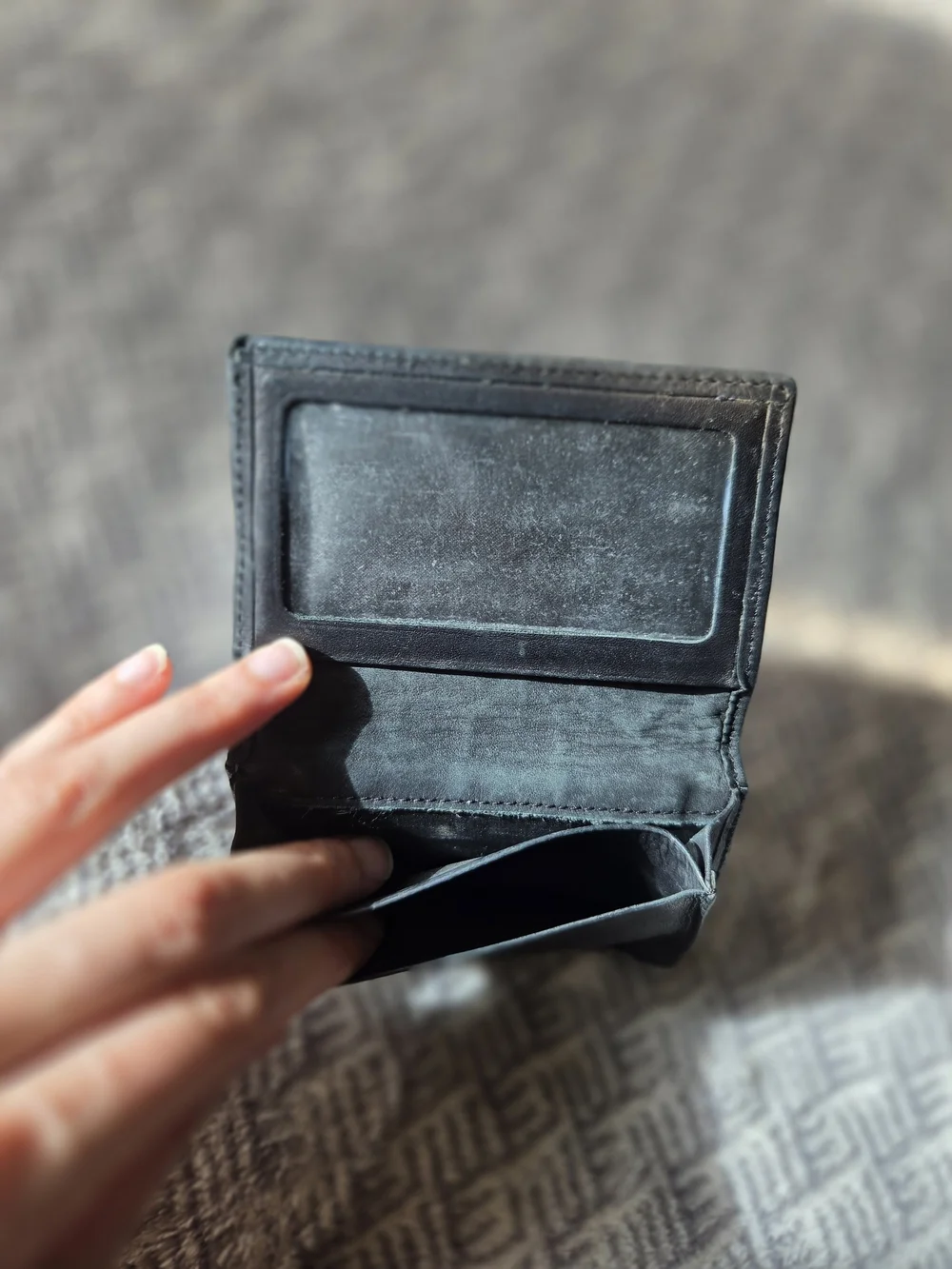 Bosca Black Leather Card & Key Holder